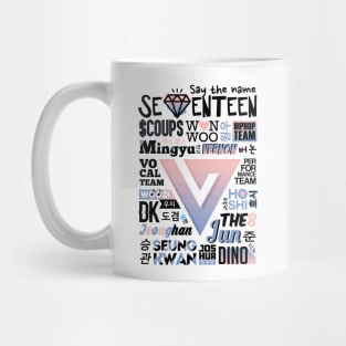 SEVENTEEN FONT COLLAGE 2 Mug